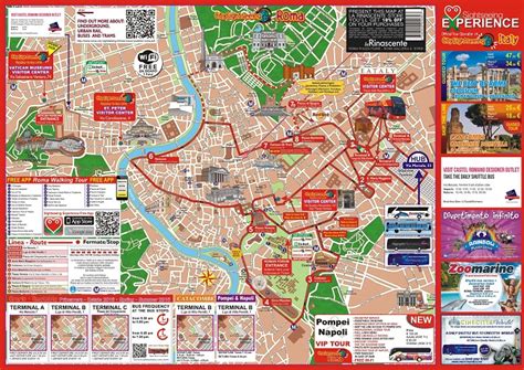 Rome Attractions Map Free Pdf Tourist City Tours Map Rome 2021 Rome