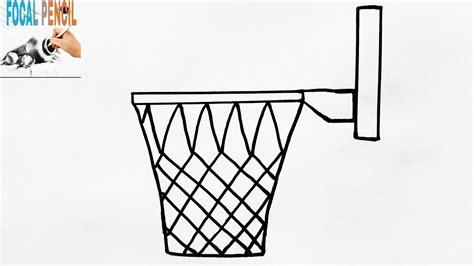 How To Draw Basketball Hoop Step By Step Youtube