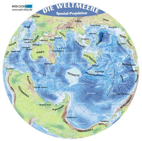 Wählen sie aus illustrationen zum thema tokio von istock. Karte von Die Weltmeere (Die Weltmeere) - Karte auf Welt ...