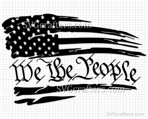 We The People Flag Svg