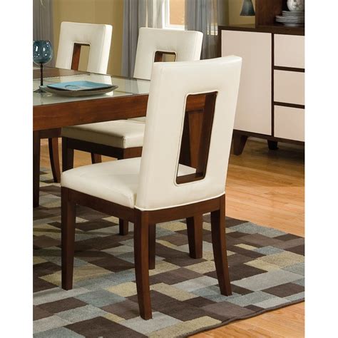 Jossandmain.com has been visited by 100k+ users in the past month Cherry and White Upholstered Dining Chair - Enzo ...