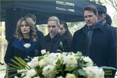 Full Sized Photo Of Riverdale Funeral Scene Black Hood Discuss Stills