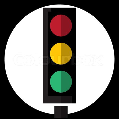 Traffic Lights Icon Stock Vector Colourbox