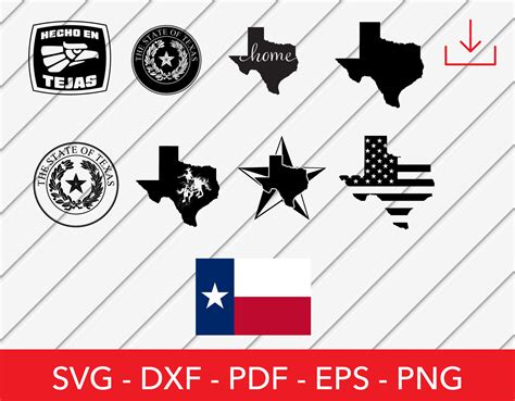 Texas Svg Svg Bundle Texas Flag Texas State Seal Texas Etsy