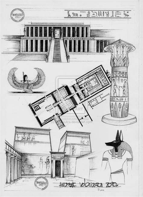 drawings of historic architecture ancient egypt architecture ancient egyptian architecture