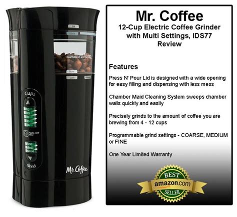 Mr Coffee Ids77 12 Cup Electric Coffee Grinder With Multi Settings Review