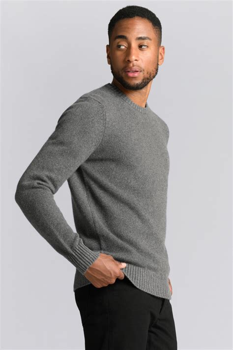 Dark Grey Cashmere Sweater 100 Recycled Cashmere Asket