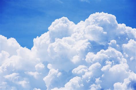 Free Photo Large Puffy Clouds Abstract Landscape View Free