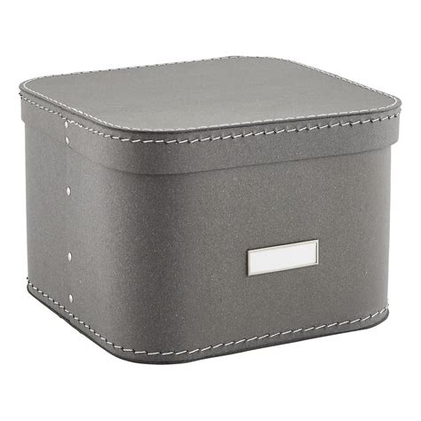 Grey Oskar Storage Box With Lid Storage Boxes With Lids Decorative