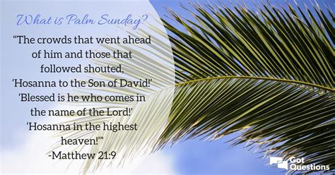 What Is Palm Sunday