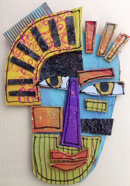 Inspirace Art Lessons Picasso Art Cardboard Art