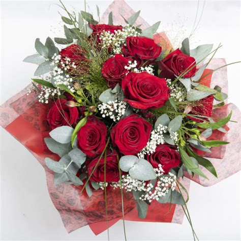 Dozen Red Rose Bouquet Alistair Floral Design