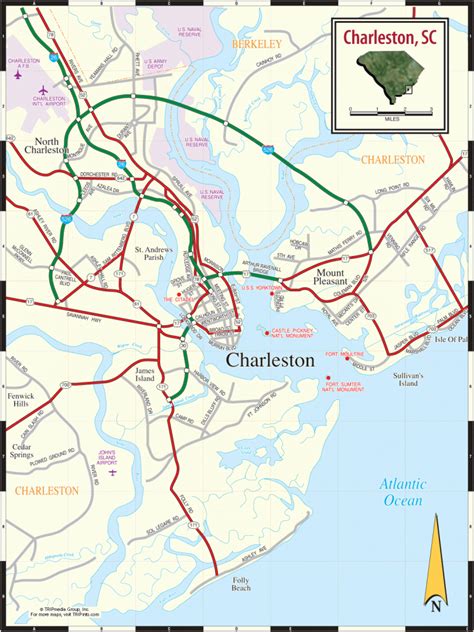 Printable Map Of Charleston Sc Printable Maps