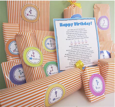 Parties And Patterns Birthday Activity Around The Clock Missionary