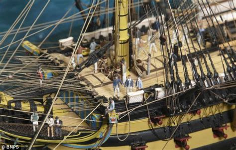 Magnificent Model Of Hms Victory Complete With Lord Nelson And Captain