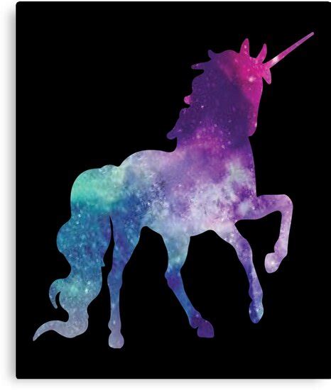 Magical Beautiful Sparkly Unicorn Canvas Print By Premiumdesignz