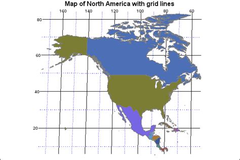 Longitude And Latitude Map North America World Map