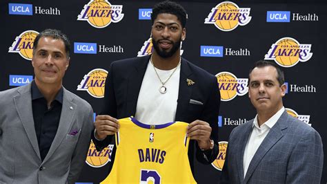 Anthony Davis Wears Lakers Uniform For First Time Look