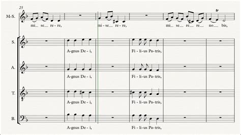 8 Domine Deus Agnus Dei Gloria Rv589 Vivaldi Satb Piano