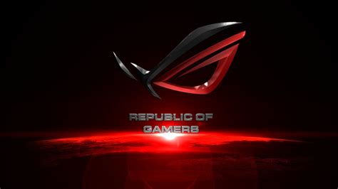 Rog Neon Logo Black Background Republic Of Gamers Abstract Art Rog
