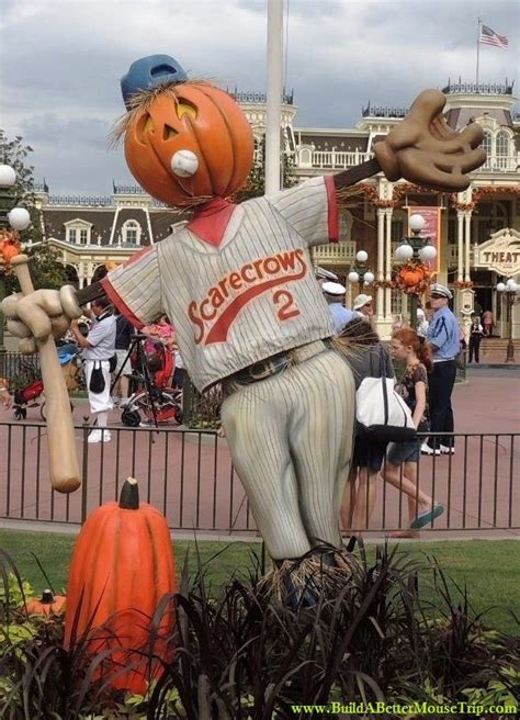 Baseball Scarecrow In The Magic Kingdom At Disney World Wdw