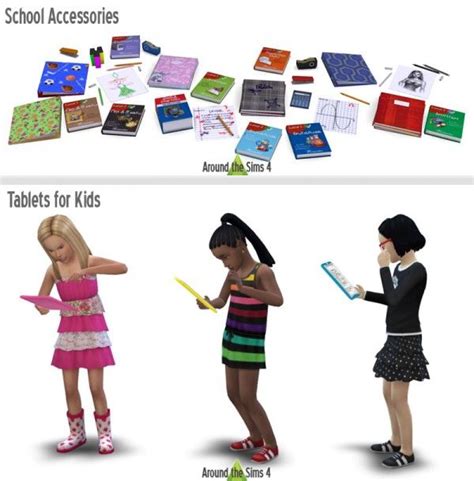 Around The Sims 4 School Accessories • Sims 4 Downloads Sims Around
