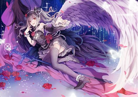 Wallpaper Anime Girls Thigh Highs Kanzaki Ranko The Email Protected Cinderella Girls Wings