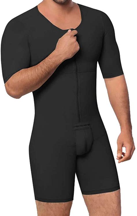 Xokimi Men S Shapewear Bodysuit Full Body Shaper Compression Slimming Suit