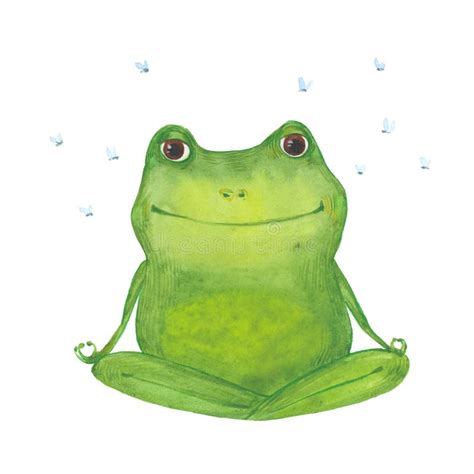 Meditating Frog Stock Vector Illustration Of Meditate 31842134