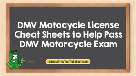 Dmv Motorcycle Written Test Cheat Sheet Pdf Stickyvil
