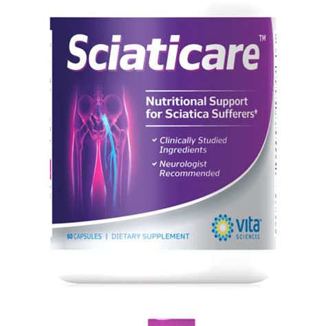 Vita Sciences Sciaticare Sciatica Pain Relief Supplement Capsules 60