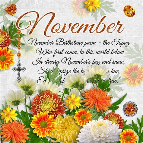 November Birthday Flowers Images Icon Png