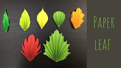 Paper Leaves Paper Crafts For School Paper Leaf Making Paper