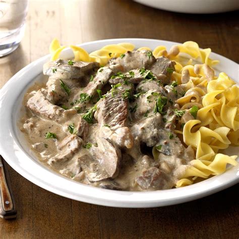 Cheesy Beef Stroganoff Recipe How To Make It Taste Of Home