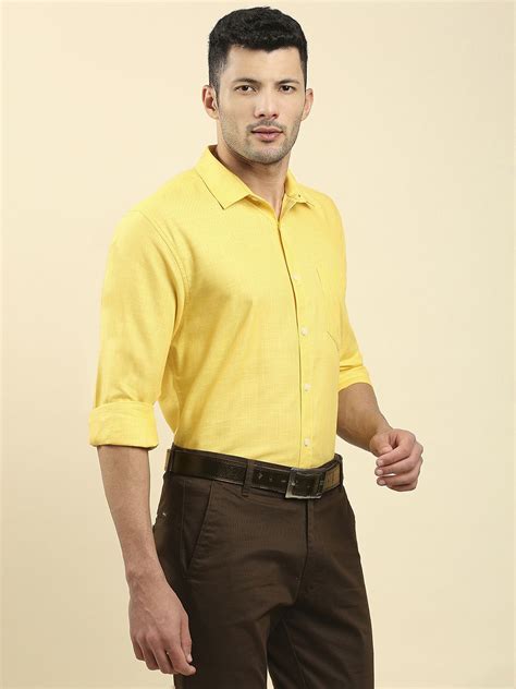 Buy Yellow Formal Shirt For Men Online In India Japs Premium