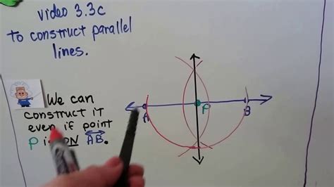 Geometry 34c Construct Perpendicular Line To A Given Line Through A