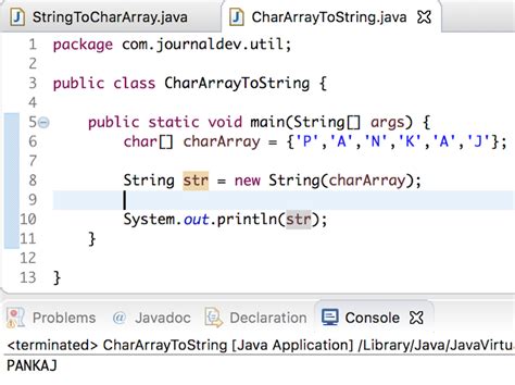 Suppose, we want to store 50 states in our java program in the string variables. String to char array, char array to String in Java ...