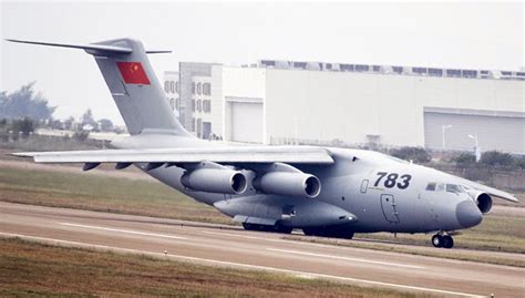 Chinese Y 20 Heavy Military Transport Aircraft At Zhuhai Airshow 2014