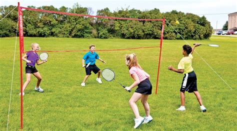 Badminton is a sports game in which two players or two teams consisting of two people compete. First Badminton Kids / List of 10 Easy Exercises for Kids & Their Benefits / 1 pair kids ...