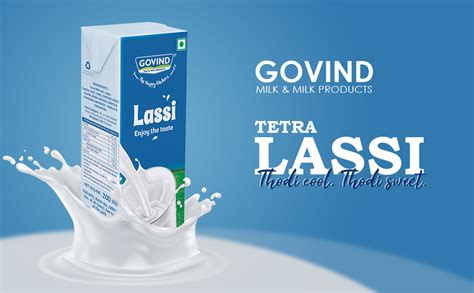 Govind Milk And Milk Products Lassi Tetra Pack 200 Ml Pack Of15 Liquid Grocery