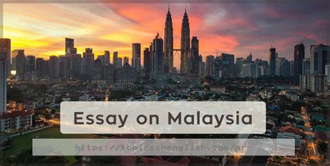 Nowadays obesity is one of the main problems in some countries. Essay on Malaysia | Topics in English