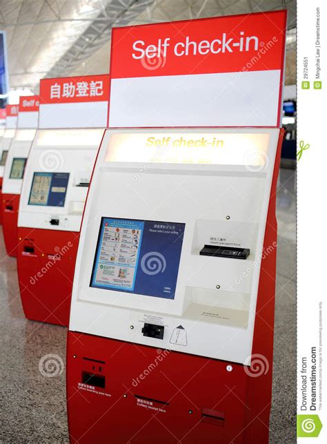 ■ c heck that controller is in automatic start mode. Self Check In System. stock image. Image of auto, passport ...