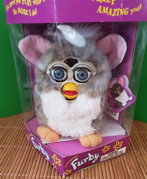 Gray Tiger Furby First Edition 1998 With Hang Tag Used But Etsy