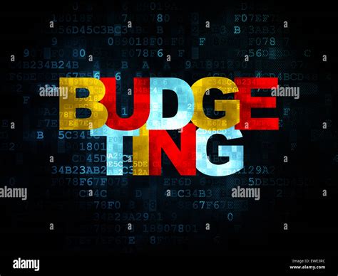 Finance Concept Budgeting On Digital Background Stock Photo Alamy