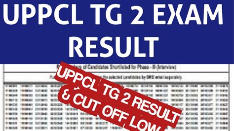 Uppcl Tg Result Uppcl Tg Result Date Uppcl Tg Cut Off