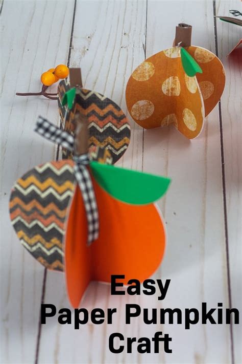Easy Paper Pumpkin Craft With Cricut Color Me Crafty