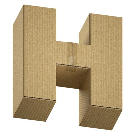 Cardboard Box Alphabet Handmadefont