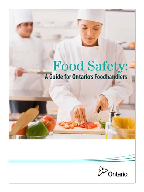 Training Manual For Ontario Food Handlers Certificate Foodborne