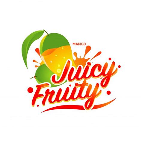 Premium Vector Fresh Mango Juice Logo Illustration Juice Logo Logo