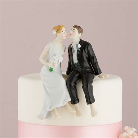 Whimsical Sitting Bride And Groom Cake Topper Print Canada Store